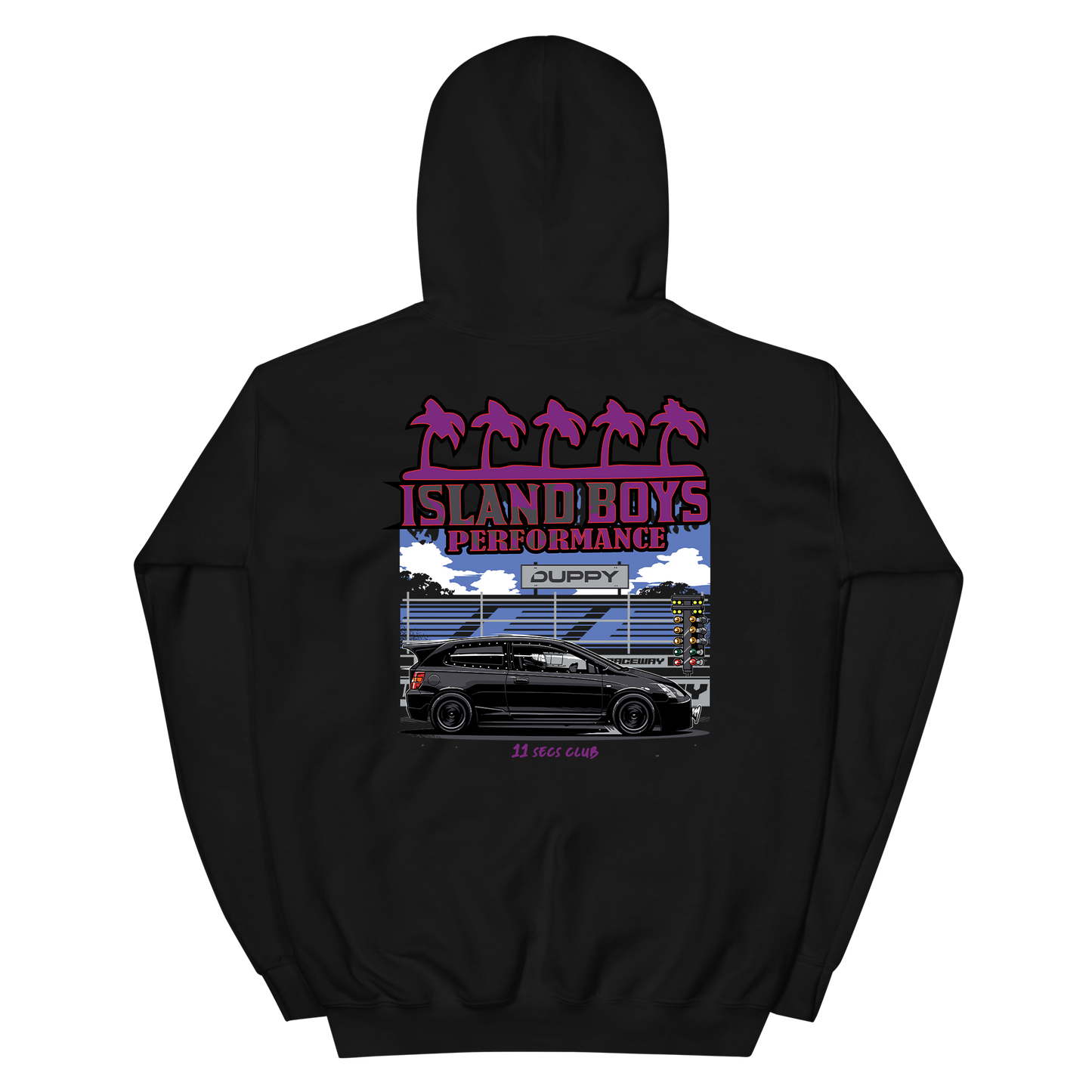 Black Unisex Hoodie - Duppy x Island boys