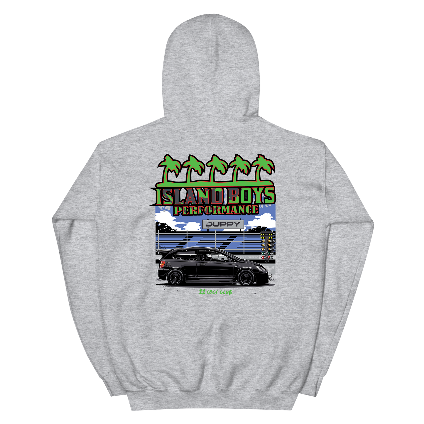 Black Unisex Hoodie - Duppy x Island boys