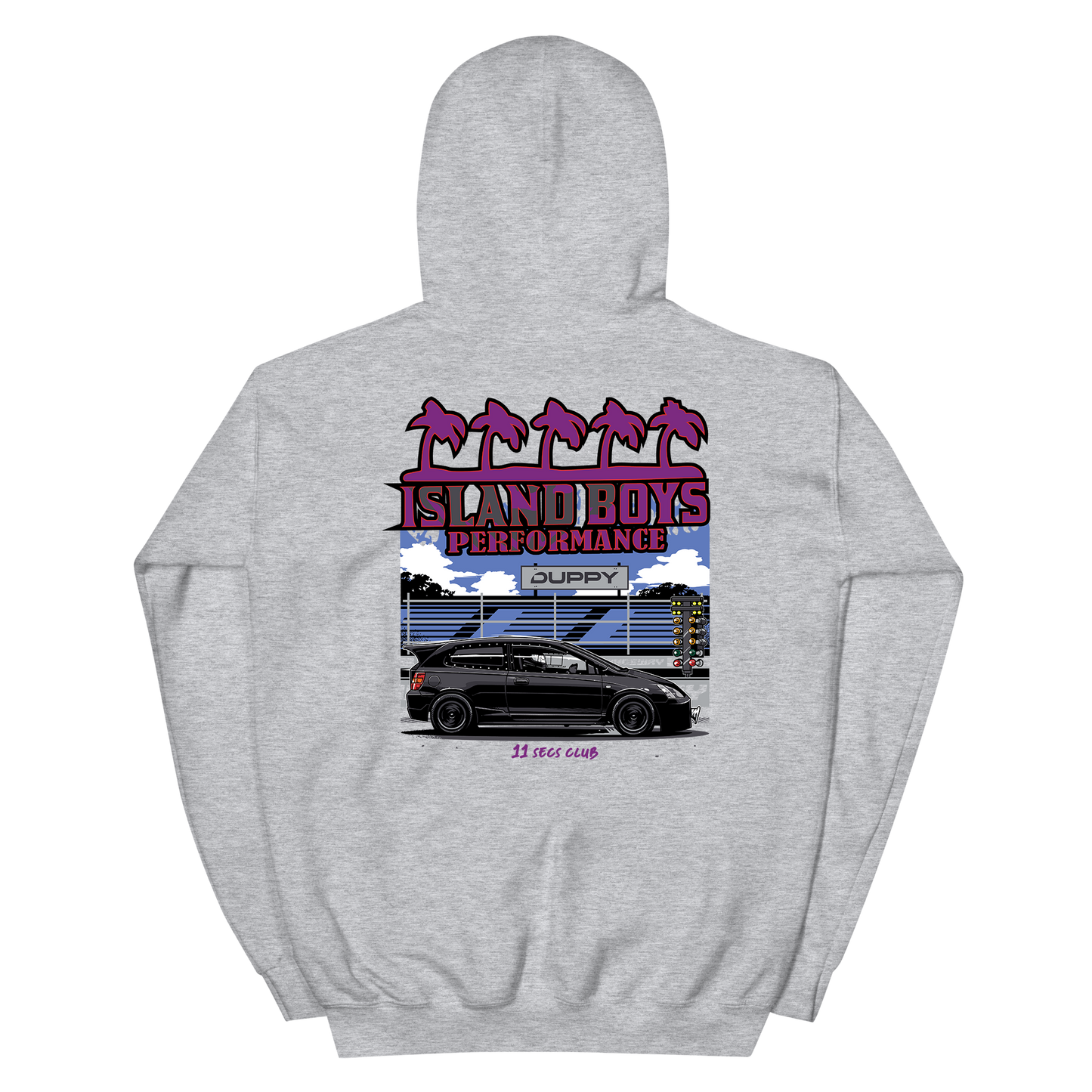Black Unisex Hoodie - Duppy x Island boys