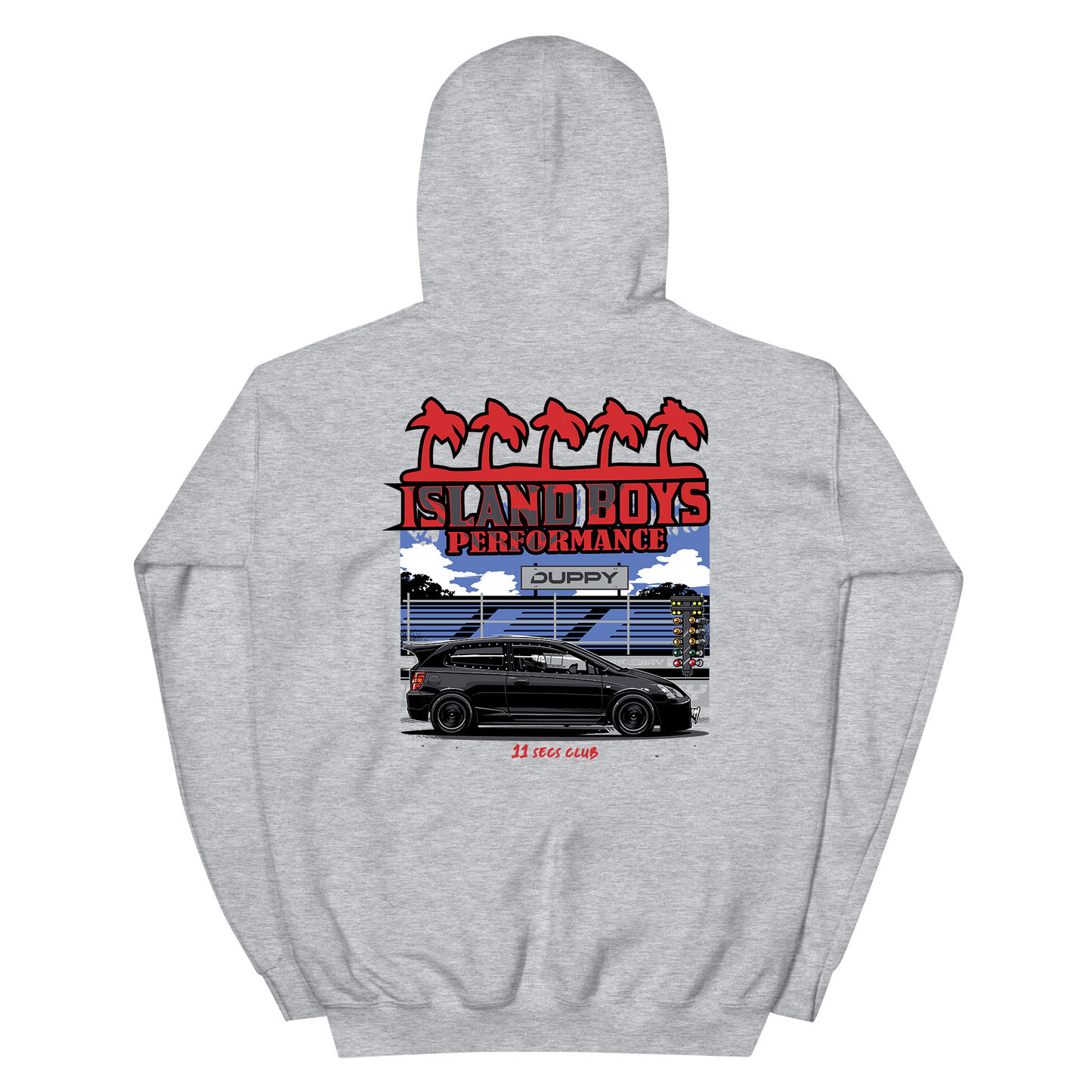 Black Unisex Hoodie - Duppy x Island boys
