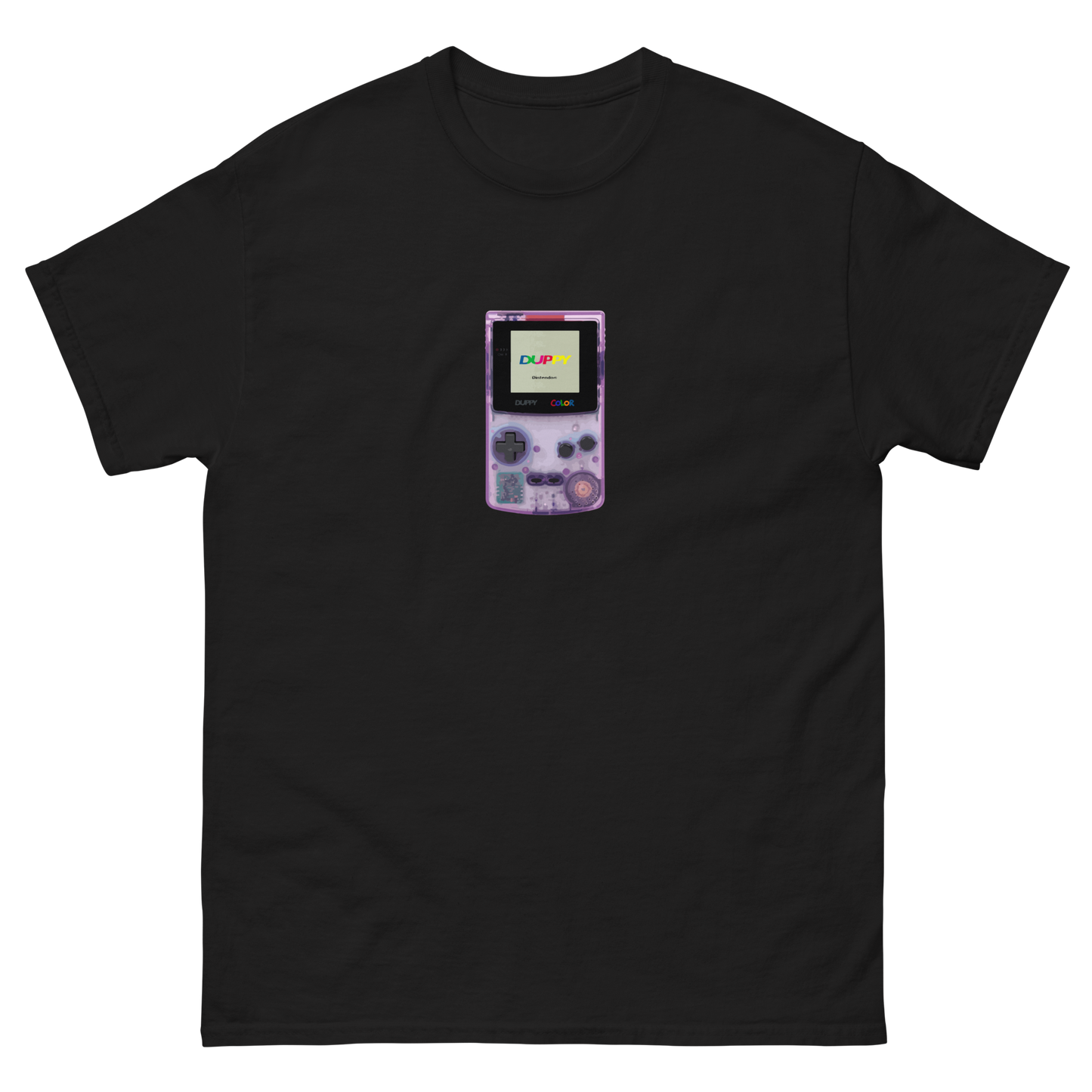 Black Unisex T-Shirt Duppy GBC