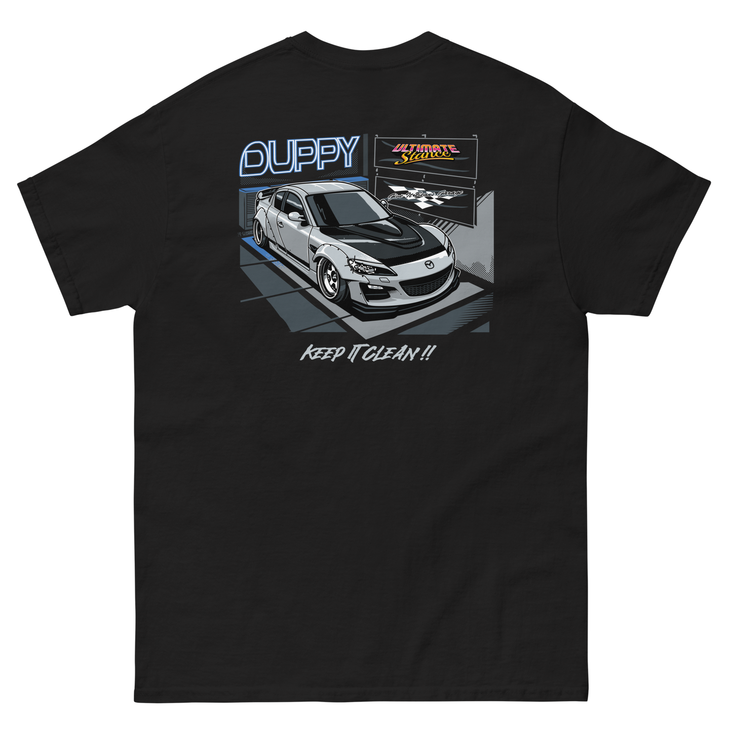 Black Unisex T-Shirt Keep It Clean
