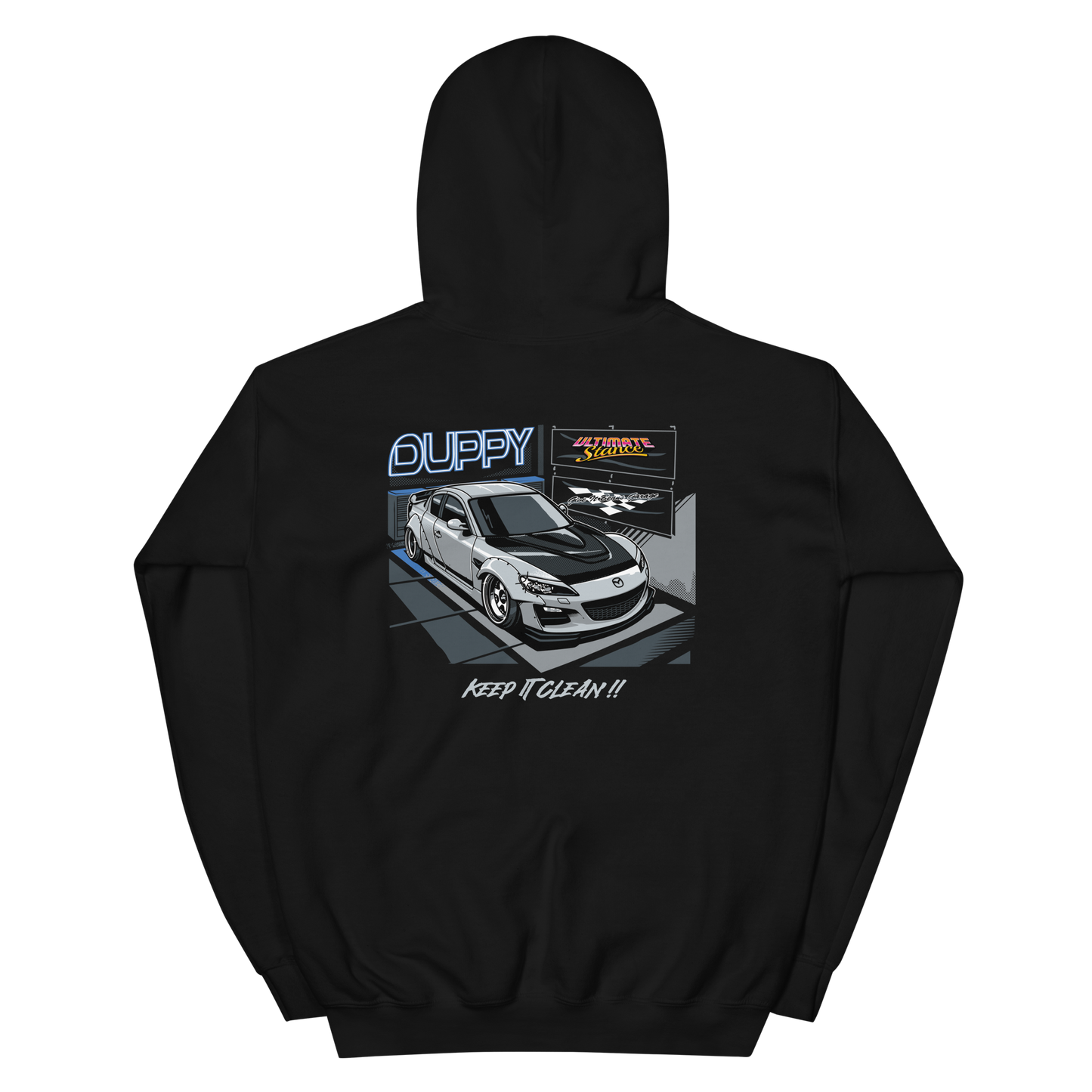 Black Unisex Hoodie - Keep It Clean