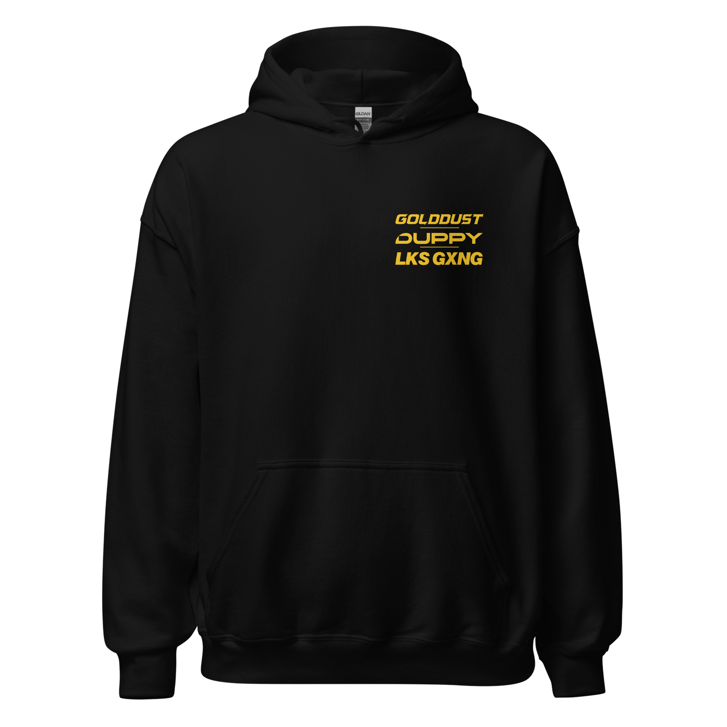 Black Unisex Hoodie - Gold Dust