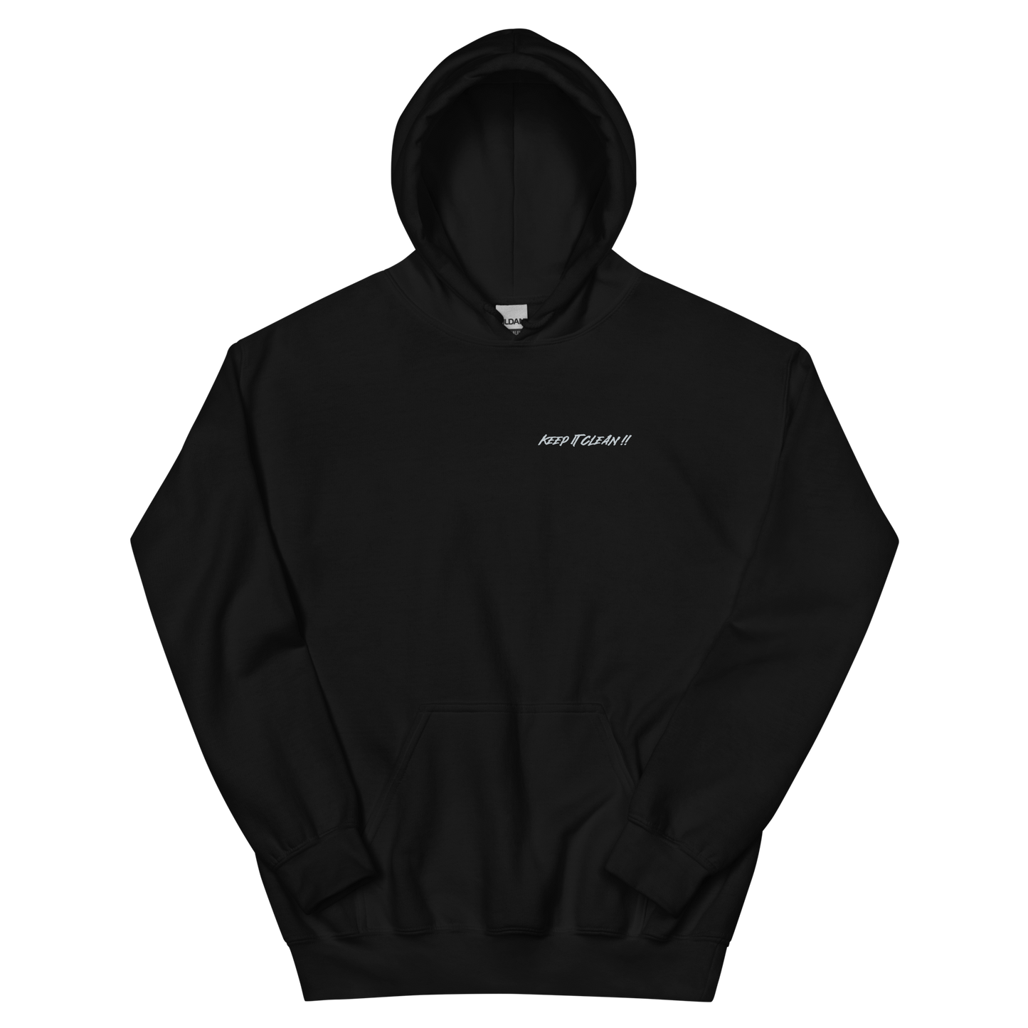 Black Unisex Hoodie - Keep It Clean