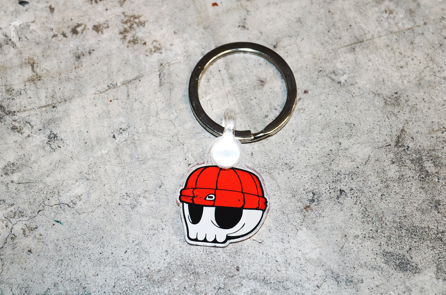 Duppy Skull Red Beanie Keyring