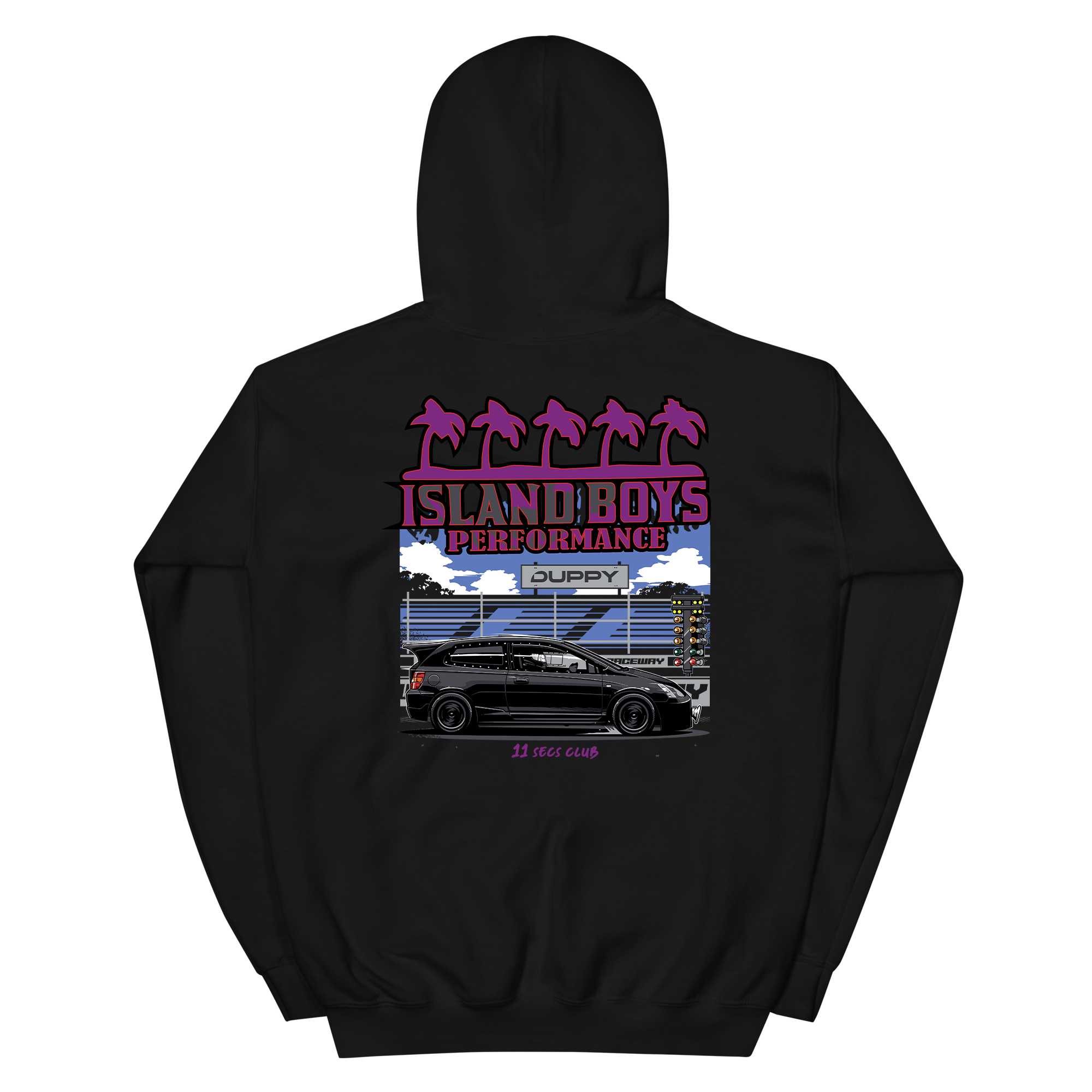 Black Unisex Hoodie - Duppy x Island boys