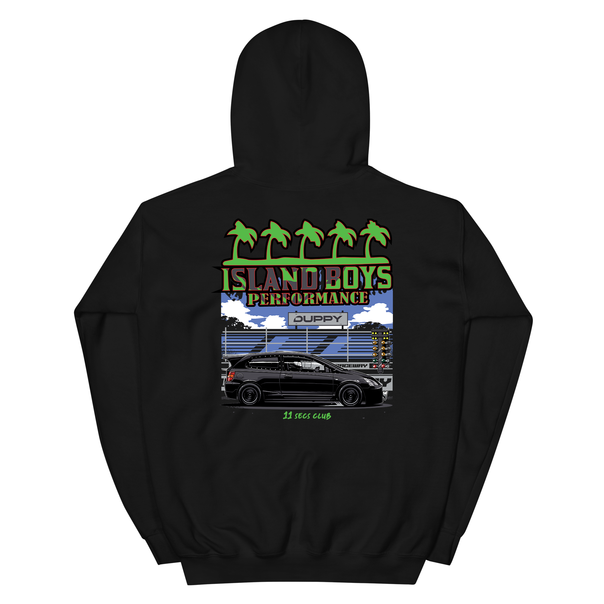 Black Unisex Hoodie - Duppy x Island boys