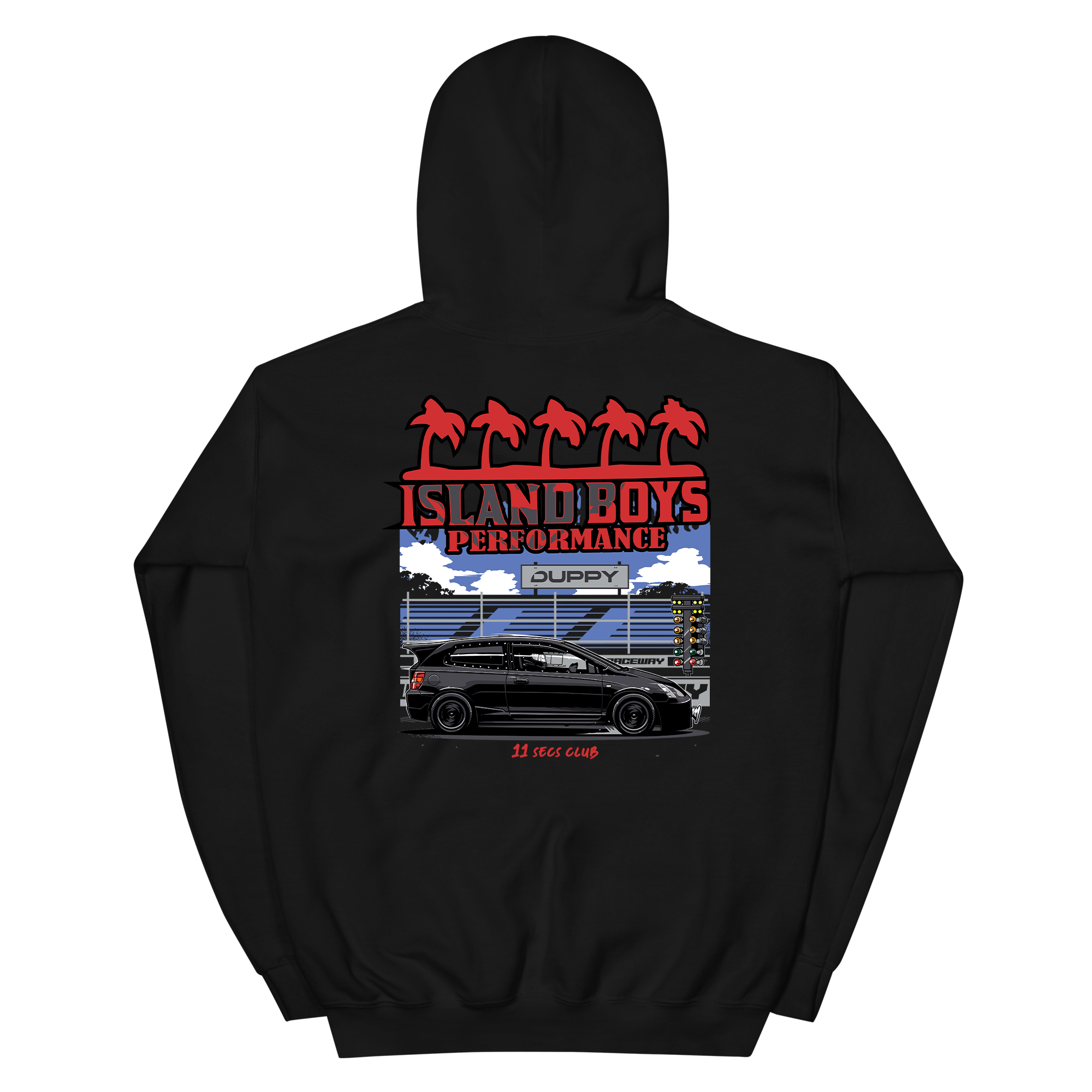 Black Unisex Hoodie - Duppy x Island boys