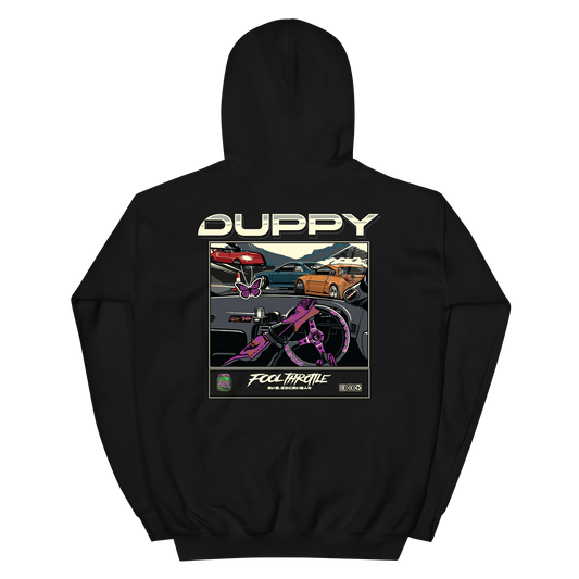 Black Unisex Hoodie - Duppy x Fool Throttle