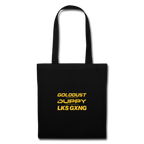 Black Tote Bag - Gold Dust