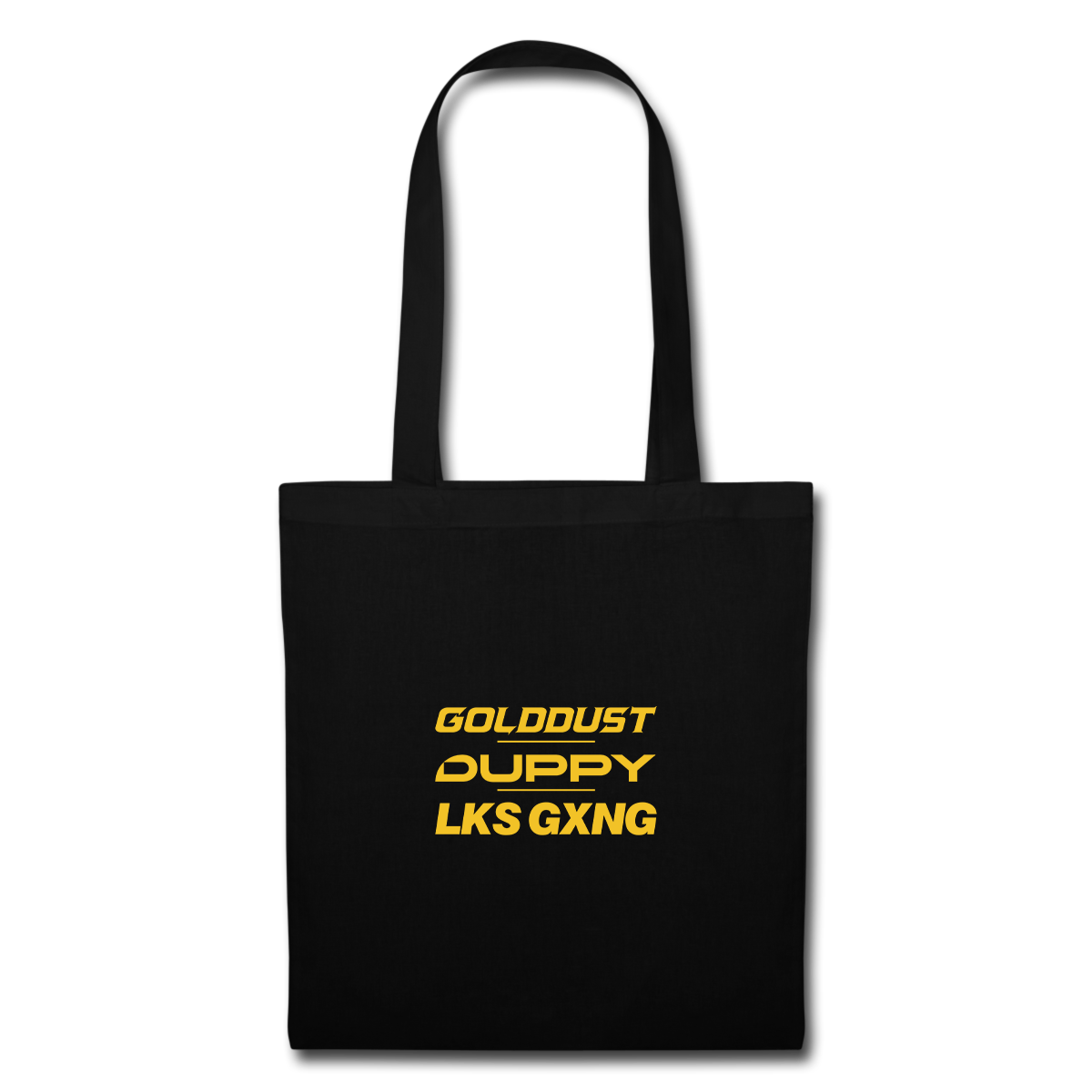 Black Tote Bag - Gold Dust