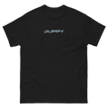 Black Unisex T-Shirt Duppy Skull Outline (Back Print)