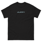 Black Unisex T-Shirt Duppy Skull Outline (Back Print)