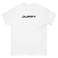 White Unisex T-Shirt (Duppy Black Text Logo)