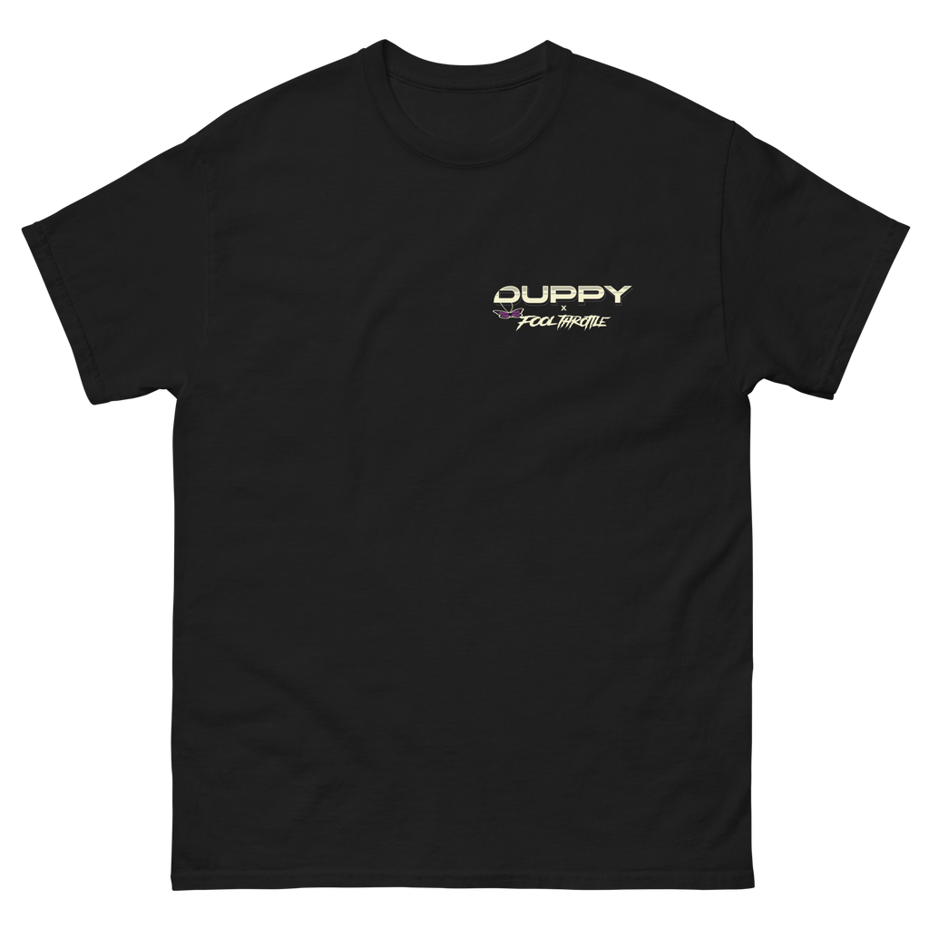 Black Unisex T-Shirt - Duppy x Fool Throttle
