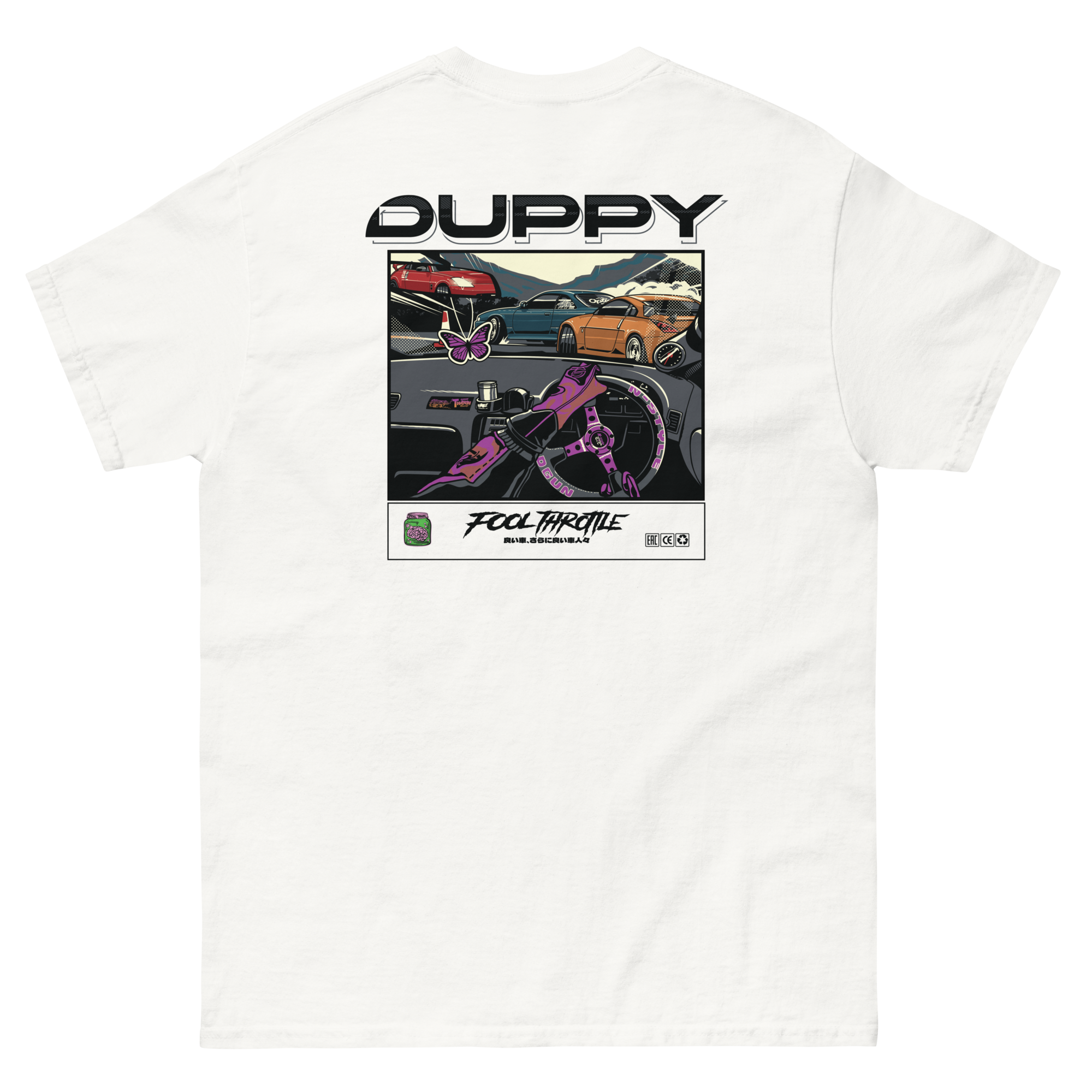 Black Unisex T-Shirt - Duppy x Fool Throttle