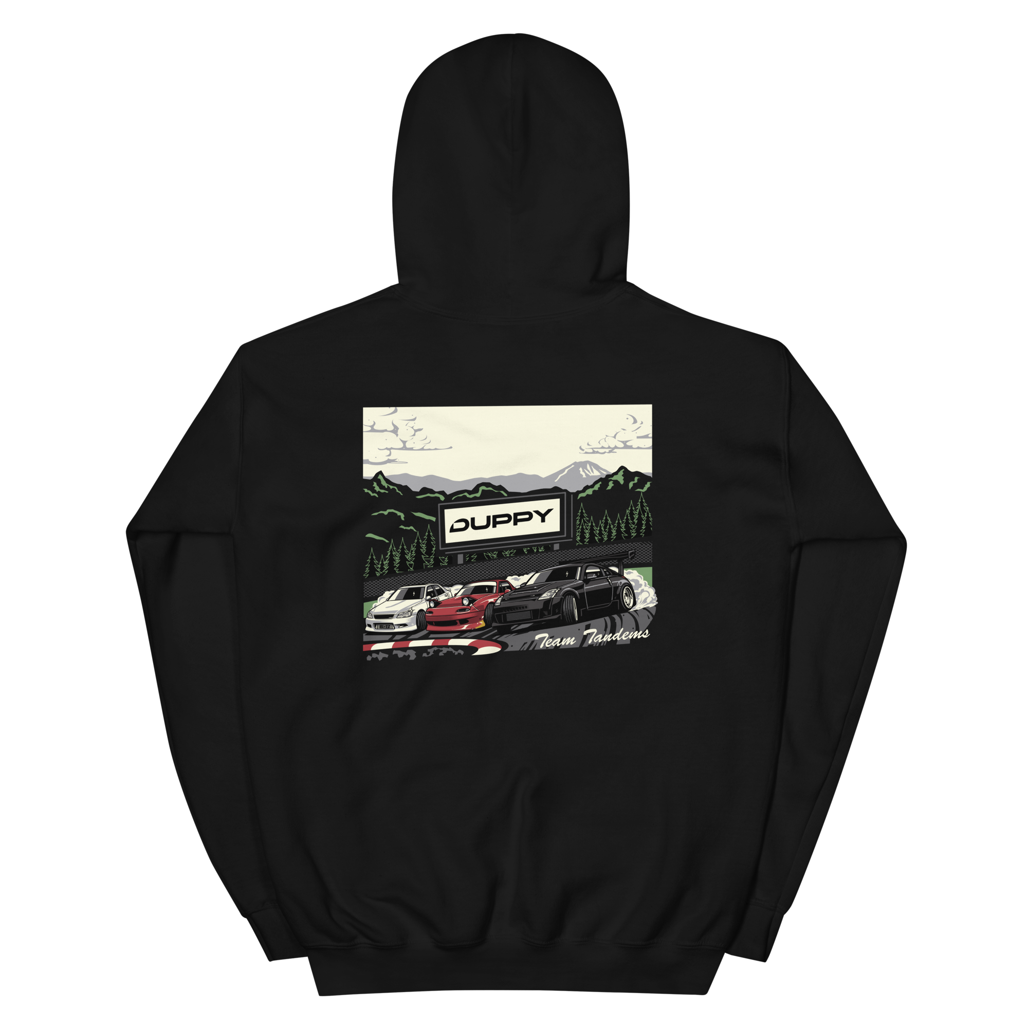 Black Unisex Hoodie - Tandem