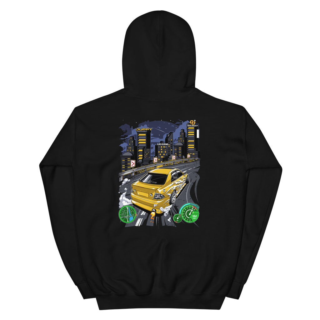 Black Unisex Hoodie - Gold Dust