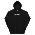 Black Unisex Hoodie - Duppy White Text Logo