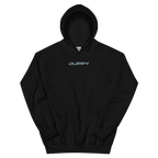 Black Unisex Hoodie Duppy Skull Outline (Back Print)