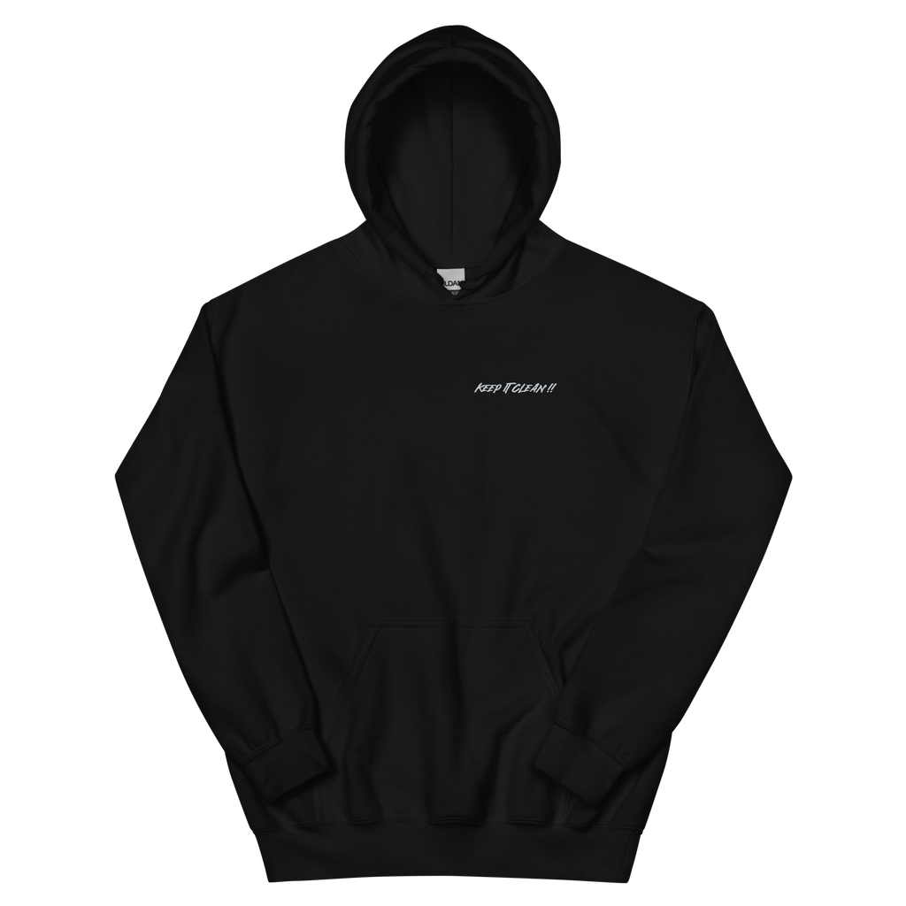 Black Unisex Hoodie - Keep It Clean